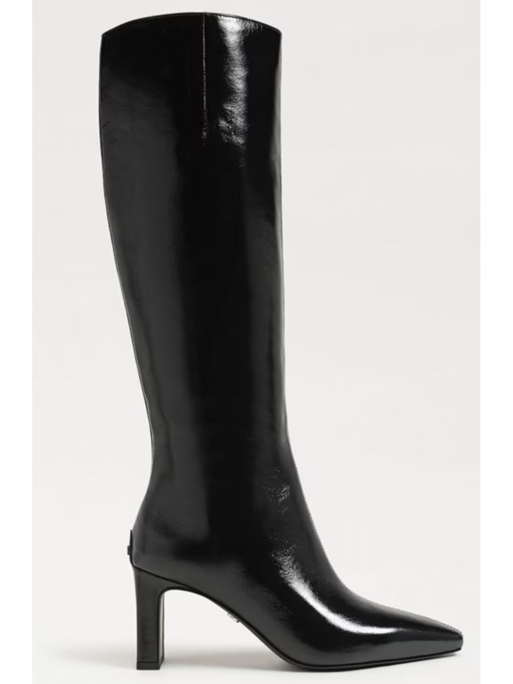 SAM EDELMAN NIB SYLVIA2 BLACK CRINKLE LEATHER KNEE HIGH BOOT. SIZE 9.5M - Picture 6 of 12